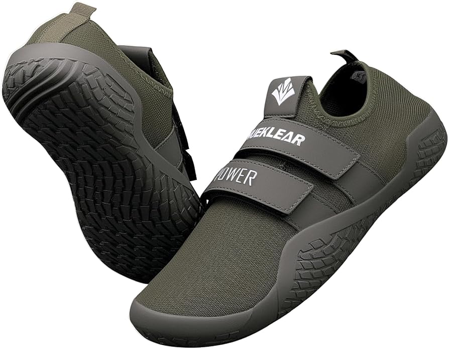 MANUEKLEAR Deadlift Shoes - Weight Lifting Shoes for Men Women - Weightlifting Squat Shoes Fitness Cross-Trainer Barefoot Gym Training Sneakers