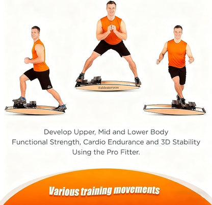 New Ski Trainer, Ski Simulator Machine for Full Body,3D Cross Trainer, Strength and Balance Training Tool Set, Noiseless Ski Exercise Machine for Skiing Beginners, Home Use