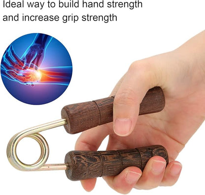 Hand Grip Strengthener, Wood Grip Strength Trainer Wrist Forearm Hand Exerciser Home Gym for Quickly Increasing Wrist Forearm and Finger Strength