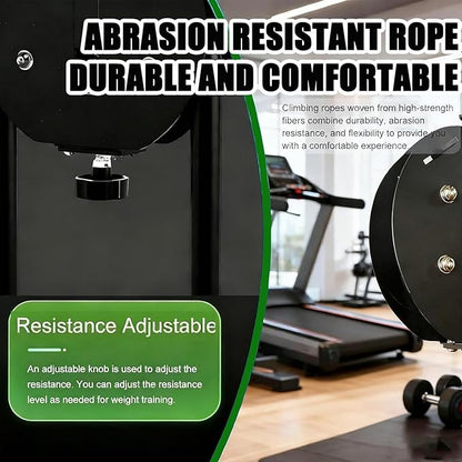 Endless Rope Trainer | Adjustable Resistance Trainer Machine | Suspension Endless Rope Pulley System| Closed-Loop Nylon Rope | Home Gym Infinity Rope for Interval Resistance Training