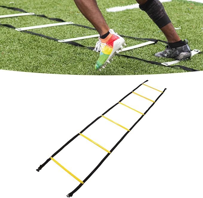 Agility Ladder, 2.6m Speed Agility Training Ladder Speed Training Pad Football Footwork Soccer Workout Pad Workout Equipment for Basketball Kit