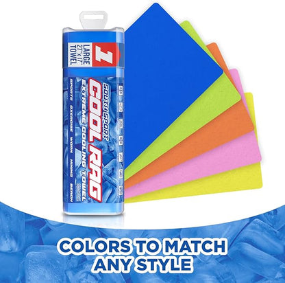 Cool Cool RAG Extreme Cooling Towel for Heat Relief - PVA Cooling Towel for Workout, Gym, Running and for Other Outdoor Sports - Cooling Rag for Neck - Cool Towel for Quick Cooling