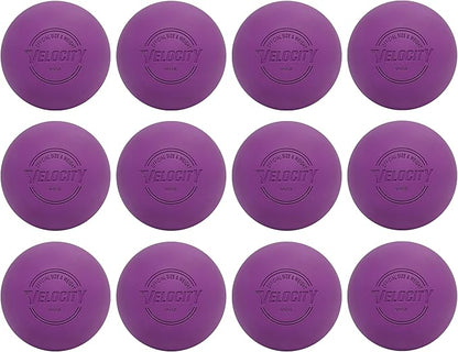 Velocity Lacrosse Balls - 1, 2, 3, 6, 12, 18, 24, 36, 60 and 120 Packs - for Practice, Official NFHS and College Approved Size