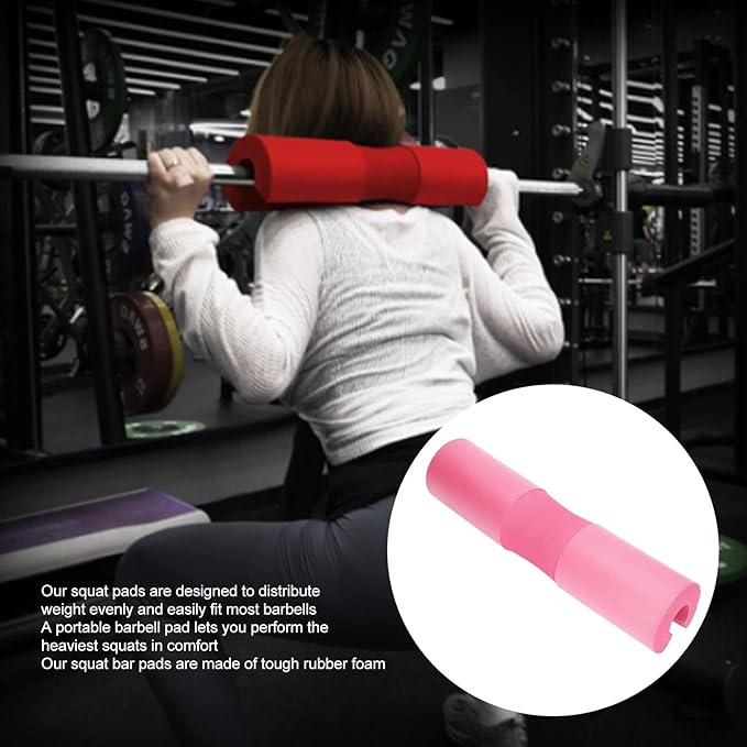 Foam Barbell Squat Pad, Shoulder and Neck Protection Cushion for Squats, Lunges, Hip Thrusts and Weightlifting
