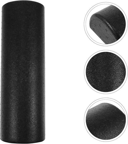Veemoon Epp Half-Round Yoga Roller Black 45cm Back Roller Fitness Foam Massage Stick for Muscle and Deep Tissue Massage at Home