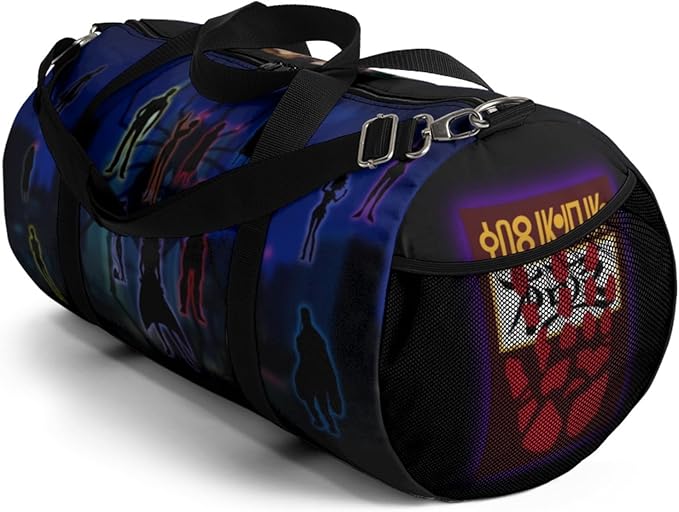 Anime Gym Bag for Women Men - Large Capacity Waterproof Workout Fitness Travel Sports Bags Fashion Street Camping ExpandaCLe Carry On Duffle Bag For Couple (Spder Troupe) PTY
