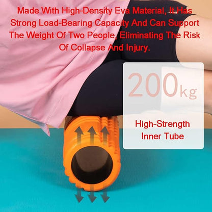 Multi-Density Foam Massage Roller Exercise, Deep Tissue and Muscle Recovery,for Myofascial Wave Textured Release(Color2)