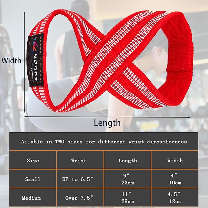 Figure 8 Lifting Straps - Deadlifting & Powerlifting Straps for Cross Training
