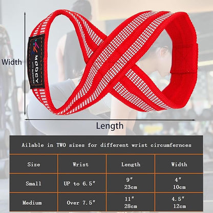 Figure 8 Lifting Straps - Deadlifting & Powerlifting Straps for Cross Training