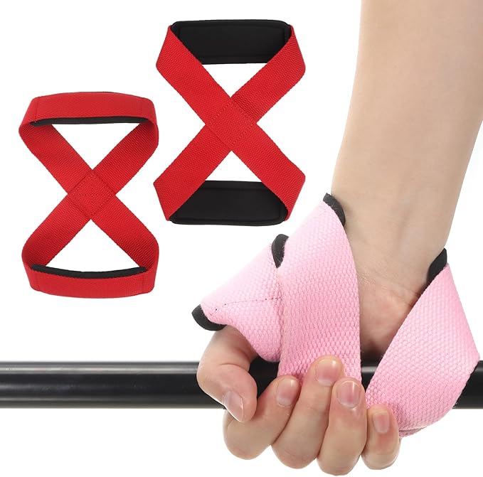 PATIKIL Figure Lifting Strap, Weightlifting Wrist Wraps Dead Lift Padded Grips for Fitness Power Strength Training