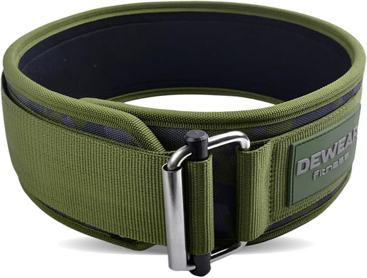 Durable Weight Lifting Belt, 4'' Wide Gym Belt for Bodybuilding, Powerlifting, Squats, Deadlift - Provides Lumbar Support & Stability for Men & Women
