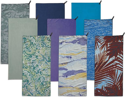 PackTowl Personal Ultralight Microfiber Camping and Travel Towel, Sage, Face 14.00" x 10.00"