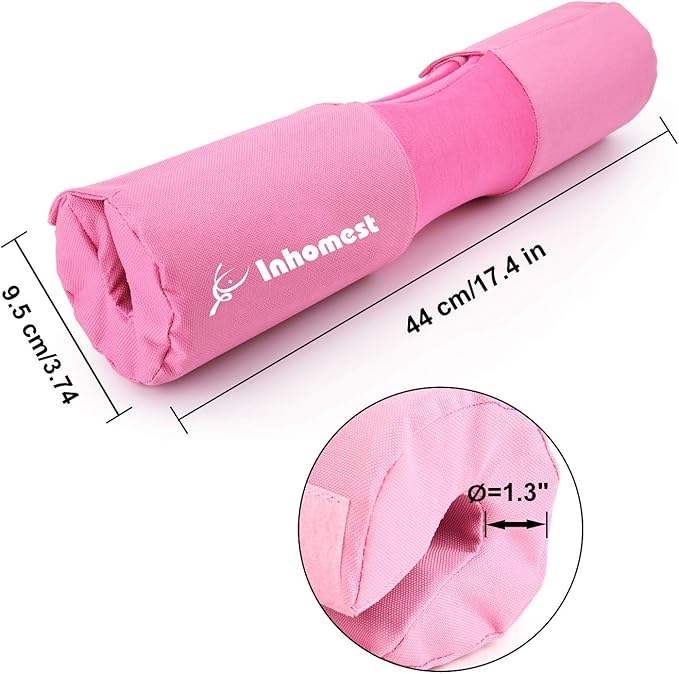 Barbell Pad Squat Pad for Squats Hip Thrusts Lunges Glute - Neck & Shoulder Protective Pad with Nylon Padding Support, Fit for Smith Machine and Olympic Standard Weightlifting Cushion