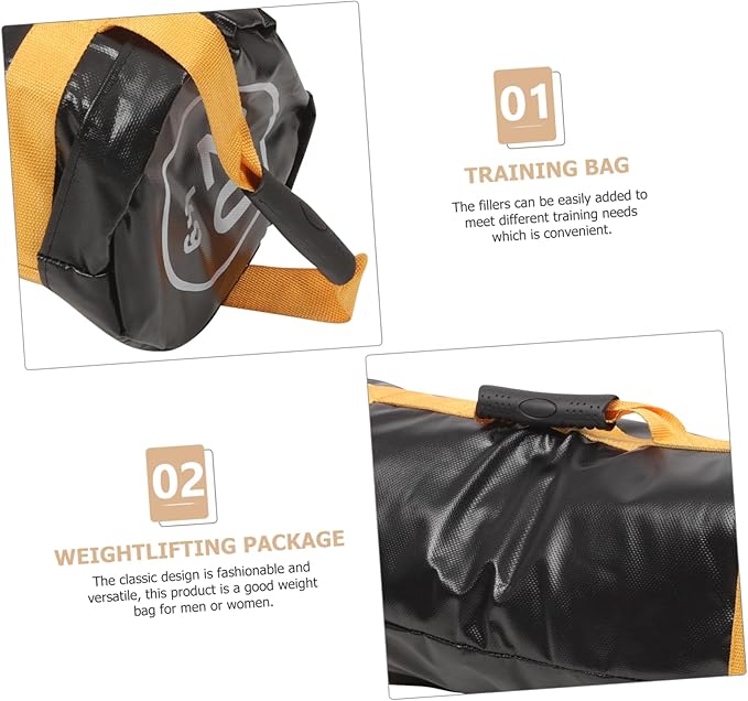 Strength Training Weight Bag PVC Weightlifting Sandbag for Men Women Wear Resistant Bulk Gym Sled Workout Equipment for Muscle Building and Endurance Training