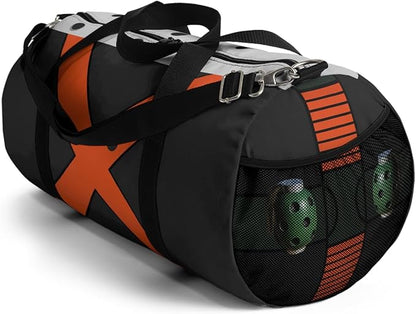 Anime Gym Bag for Women Men - Large Capacity Waterproof Workout Fitness Travel Sports Bags Fashion Street Camping ExpandaCLe Carry On Duffle Bag For Couple (Black Bakugo) PTY