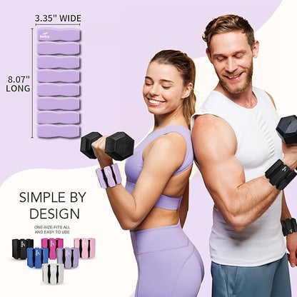 Wrist Ankle Weights for Women Men, Leg Arm Wrist Weights Bangles 1lb*2 1.5lb*2 2lb*2Wearable Weights Pilates Weighted Bracelet for Strength Training Walking Swimming Exercises Yoga Physical Therapy