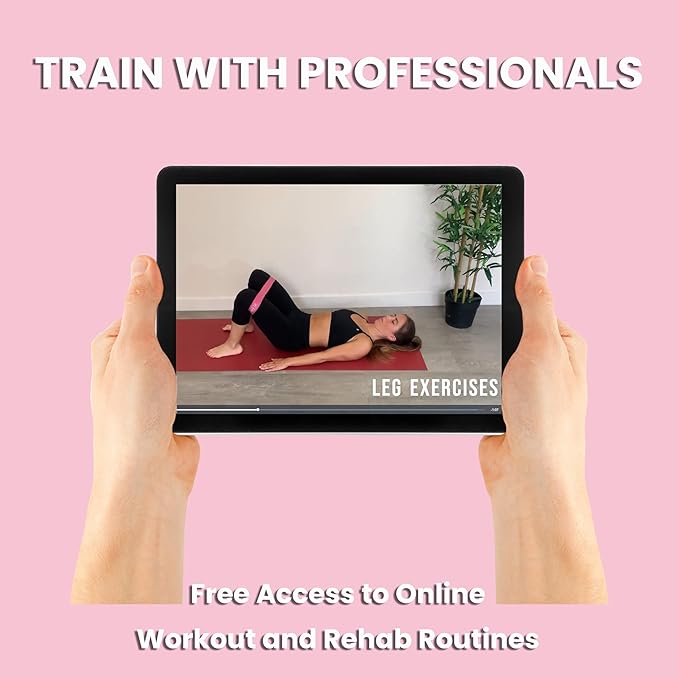 Resistance Bands for Women with Free Guided Workout Videos – Pilates Equipment & Exercise Set, Latex‑Free TPE, 5 Loop & 3 Flat Bands for Home, Gym, Toning & Recovery
