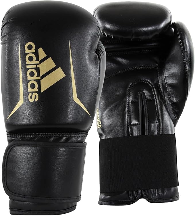 adidas Speed 50 Gel Boxing Gloves - Adult Boxing Gloves for Men & Women - Heavy Bag Gloves, Kickboxing Gloves for Women, MMA Sparring Gloves, Punching Bag Gloves for Men