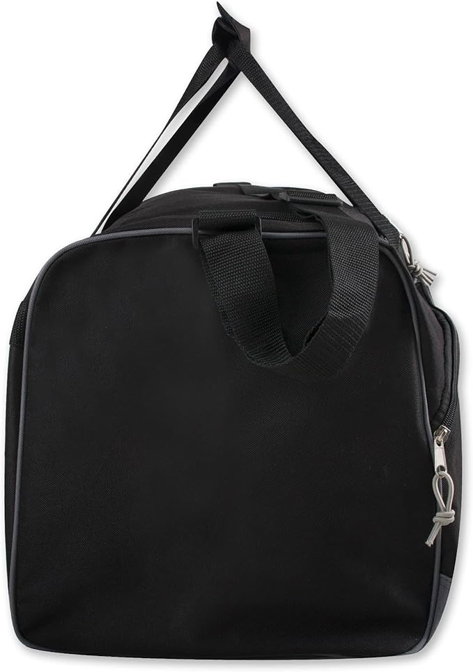 60 Liter, 26 Inch Duffle Bag – Heavy Duty Extra Large Sports Gym Equipment Travel Duffel Bag for Men and Women (Black)