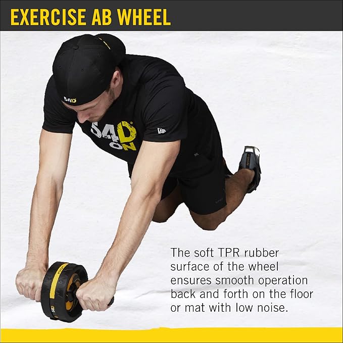 54D Exercise Ab Wheel, Ab Roller for Abs Workout, Exercise Equipment for Core Workout, Ab Wheel Roller for Home or Gym, Ab Workout Equipment for Abdominal Exercise