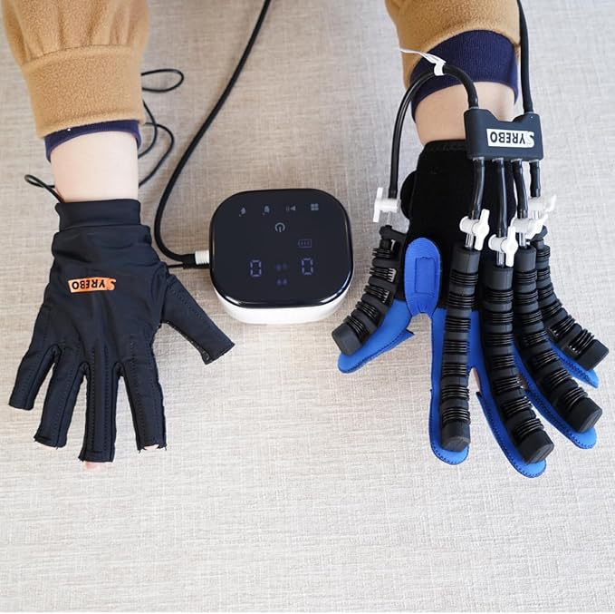 Upgraded Rehabilitation Robot Gloves Stroke Hand Dysfunction Recovery, Finger Exerciser Physical Therapy Equipment