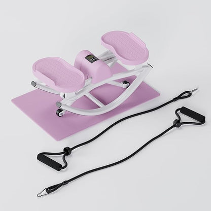 The Rock Stepper - Side to Side Rocking Stepper Machine for Home Workouts - Low Impact Indoor Cardio Leg Glute and Core Training - Quiet Compact Step Rocker Exercise Equipment