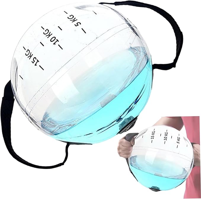 Water Bag|Water Bag Training Baseball Clear Weighted Inflatable Fitness Ball Aqua Punching Adjustable with Handle for Core and Balance Training