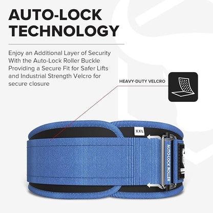 Weight Lifting Belt for Men and Women - Great for Squats, Deadlift, Lunge, Exercises and Training - Best for Olympic, Cross-Training and Bodybuilding Workout