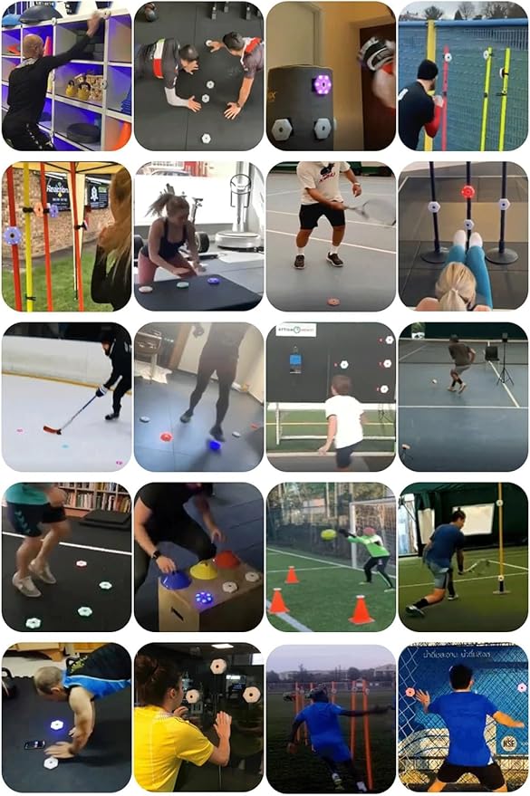 Reaction Training Lights - Hand Eye Coordination Agility Trainer Equipment for Speed and Reaction Time
