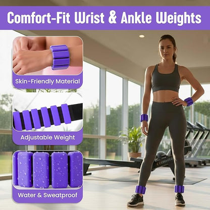 Pilates Kit 16- Pieces with Adjustable Resistance – Fitness Ring, Exercise Ball, Bands, Wrist Weights & Essential Pilates Equipment for Home Workouts - Versatile Fitness Accessories