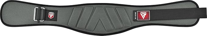 RDX Weight Lifting Belt, Curved Padded Back Lumbar Support, Fitness, Core Exercise Workout Bodybuilding Powerlifting Deadlifts Squats, Ladies Gents Men Women Home Gym Equipment