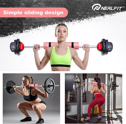 Barbell Pad Squat Pad for Squats—Squat Bar Pad—Great for Weightlifting,Lunges and Hip Thrusts—Foam Sponge Pad—Fit Standard and Olympic Bars Perfectly