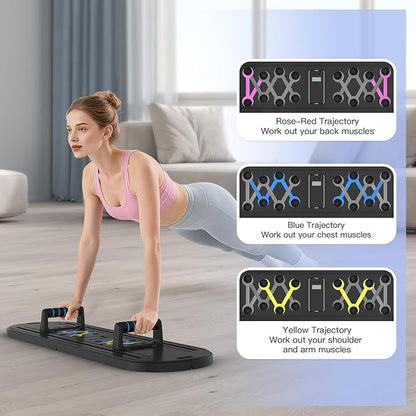 Pilates Board Pilates Reformer Set for Women, 7 in 1 Foldable Pilates Equipment with Timer, Portable Pilates Machine for Home Workout, Fitness, Exercise, Ab, Core
