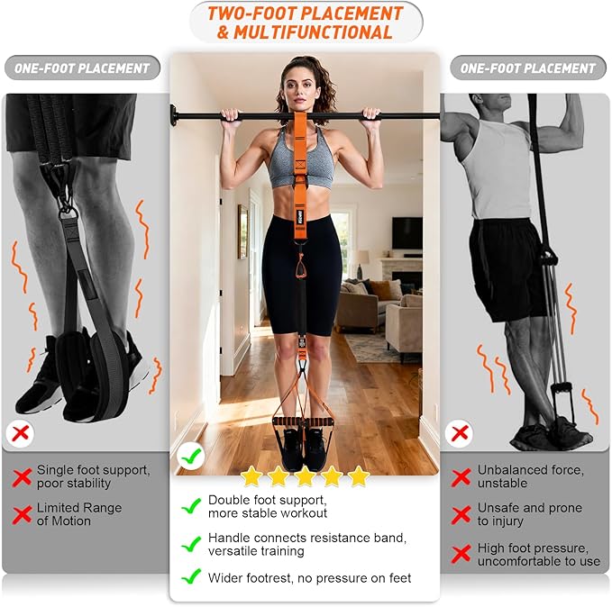 Pull Up Assistance Bands for Women, Heavy Duty Resistance Bands with Handles, Exercise Band with Door Anchor, Workout Band Set for Pull Up Bar, Full Body Sculpting,Muscle Training, Recovery, Home Gym
