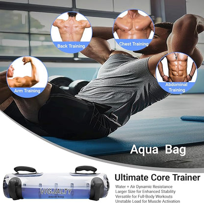 Pro-Grade Live Weights Kit | 8Inch Ball, 12Inch Ball & Aqua Bag | Dynamic Resistance Equipment for Core Activation, Muscle Growth & Functional Training at Home or Travel