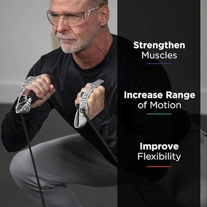 THERABAND Resistance Tubes, Professional Latex Elastic Tubing with Hard Handles, Exercise, Physical Therapy, Lower Pilates, At-Home Workouts, and Rehab, 50 Inch, Black, Special Heavy, Advanced Level 1