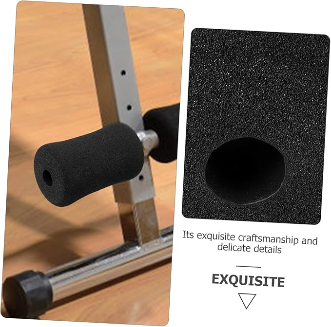 SUPVOX Gym Replacement Parts Foam Pads for Leg Extension Machine Comfortable Cushion Covers for Exercise Equipment Support Sleeves 5.31X2.95X2.95In