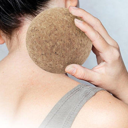 3X Cork Massage Ball Set for Effective Muscle Recovery