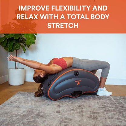 New Image FITT Curve Inflatable Total Body Workout System - Core Strength, Balance & Flexibility Trainer with Resistance Bands & Exercise Guide - Portable Home Fitness Platform