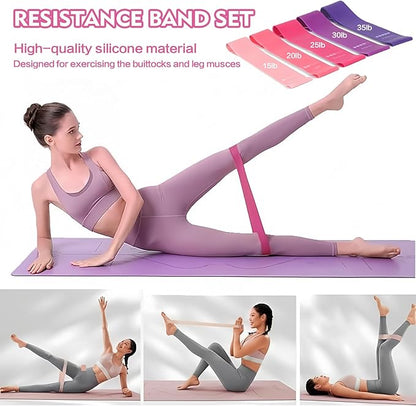 Qmint 13 PCS Pilates Essentials Kit for Women,Pilates Ring and Yoga Ball & Accessories, with Resistance Bands for Home Workouts,Pilates,Yoga