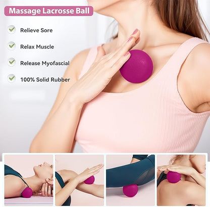 HASHMUST Pilates Ring Kit 12 PCS for Women, Home Workout Equipment with Magic Circle, Mini Exercise Ball, Resistance Bands, Massage Lacrosse, Yoga Strap, Full-Body Fitness Set for Toning & Gift