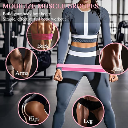 1 | 5 Pack Resistance Bands for Working Out, Workout Equipment, Exercise Bands for Home Gym & Stretching, Pilates Equipment, Fitness Equipment