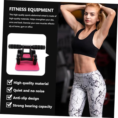1set Four-wheel Abdominal Roller for Core Strength Training Non- Ab Exercise Equipment for Home and Gym Workouts Suitable for Beginners and Advanced Users