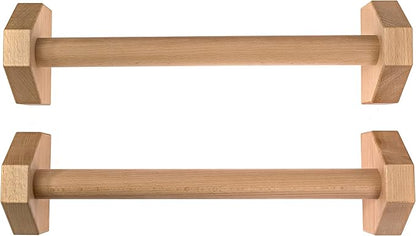 Driven | Professional Large Beech Wooden Parallettes | Calisthenics | Push Up Bars | Anti Slip Base | Gym Gear Workout Portable Crossfit
