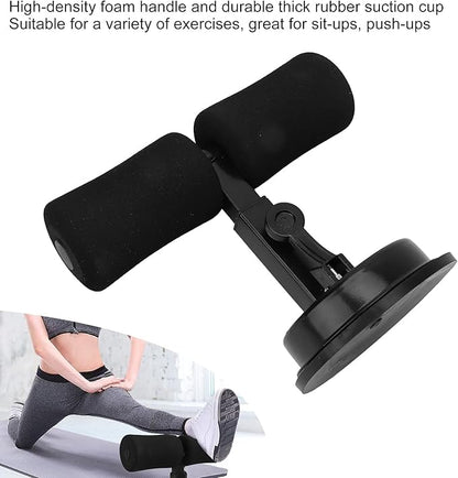 Sit Up Bar for Floor, Abdominal Muscle Exercise, Portable Sit Up Tool Exercise Equipment Assistant Device with Self Priming Suction Cup,Body Shaping (Black)