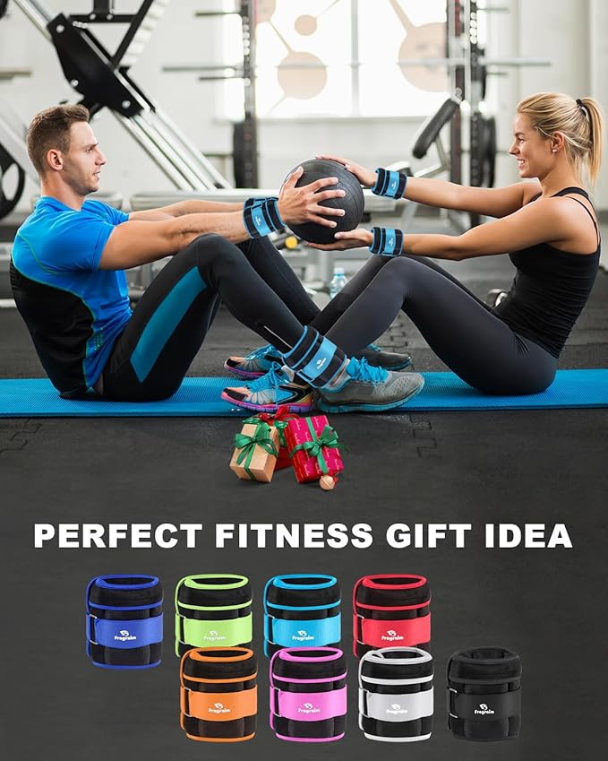 Adjustable Ankle Weights 1-3/4/5/6/8/10/12/15/20 LBS Pair with Removable Weight for Jogging, Gymnastics, Aerobics, Physical Therapy