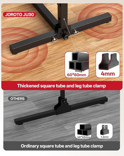 JOROTO Foldable Pull Up Dip Station, Pull Up Bar Free Standing for Home Gym, 450LBS Stable Power Tower, Adjustable Height Multifunction Pull Up Stand, Strength Training Equipment for Men Women