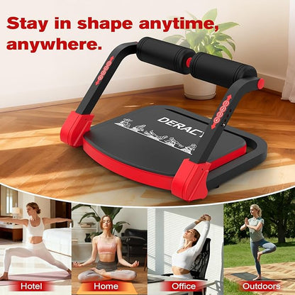 DERACY Sit Up Exercise Equipment, Adjustable Ab Machine, Multi-Functional Sit Up Machine, Ab Workout Equipment, Ab Trainer Machine for Women Men
