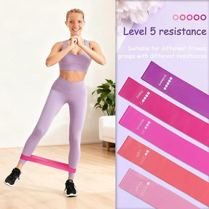 Pilates Kit for Women Pilates Equipment Ring and Ball Set Magic Circle Hoop with 5 Resistance Bands Compact Toning Fitness Essentials Starter Set Accessories with Exercise Guide