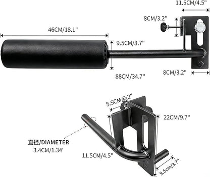 Nordic Leg Roller Attachment for Power Rack, Bulgarian Split Squat Roller, Hamstring Curl ,Core Workout Equipment Home Gym Workout Accessories for Squat Rack Accessories
